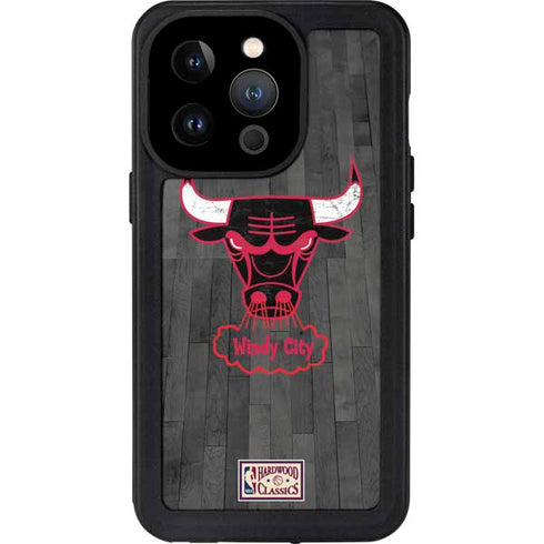 NBA Chicago Bulls Hardwood Classics iPhone 15 Pro Waterproof Case
